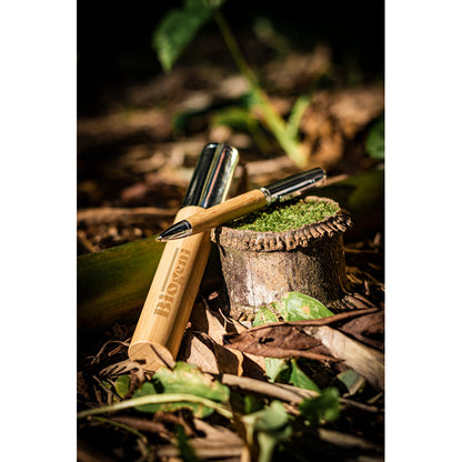 FUJI - Penna in Metallo e Bambù con Custodia - Cod. 91775