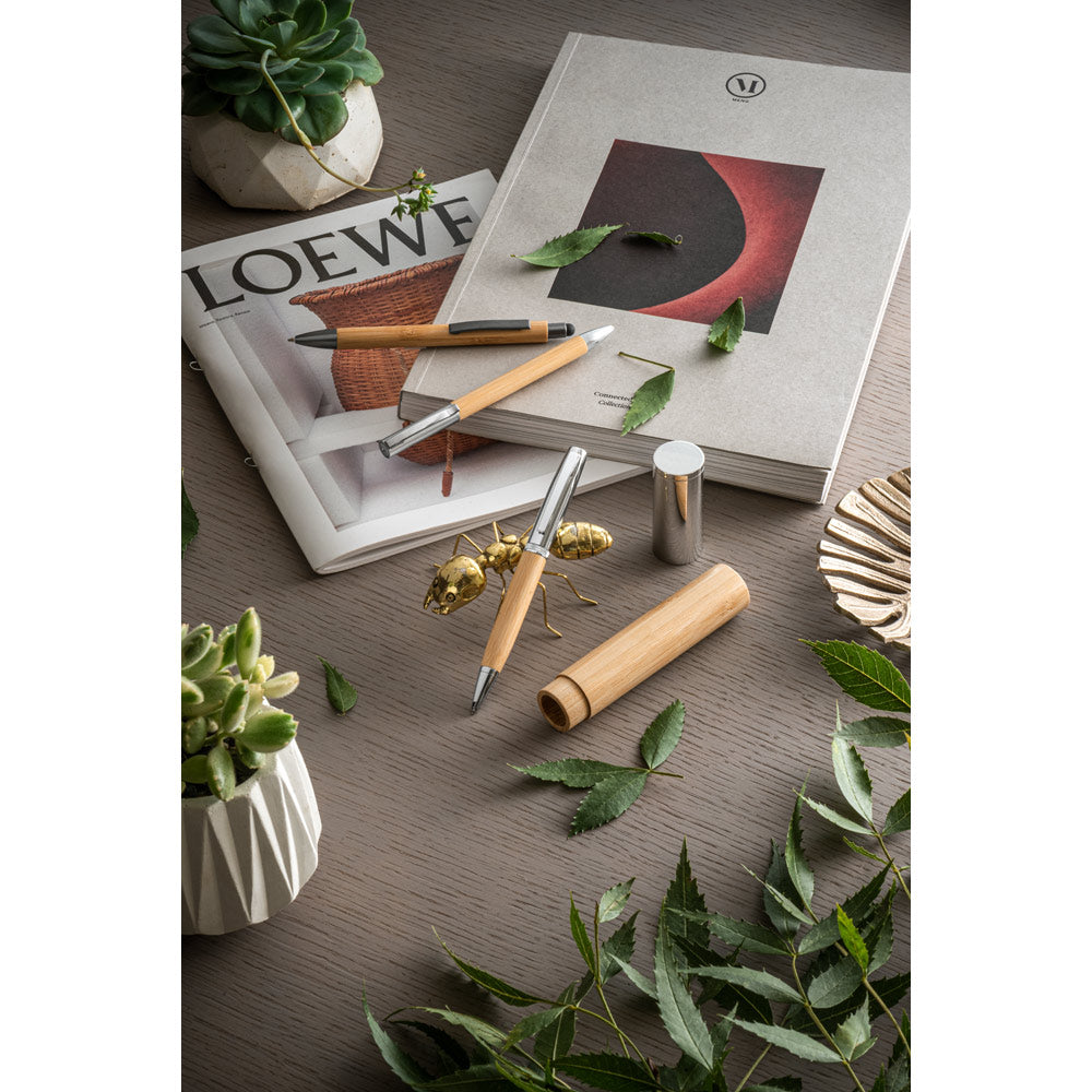 FUJI - Penna in Metallo e Bambù con Custodia - Cod. 91775