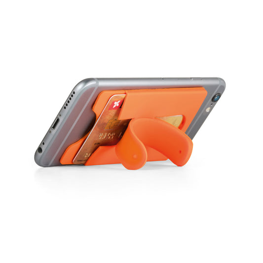 CARVER - Porta Tessere con Supporto per Cellulare in Silicone - Cod. 93321