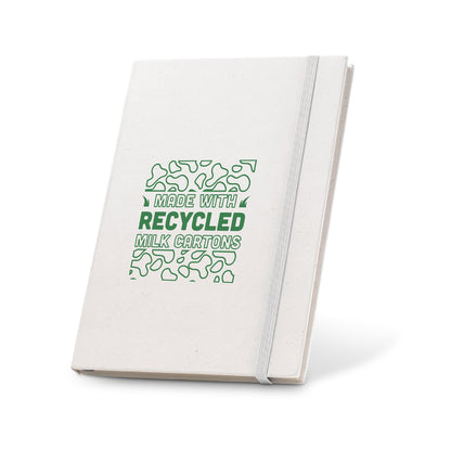 MILKY - Quaderno A5 Realizzato con Cartoni del Latte Riciclati con Fogli a Righe - Cod. 93271