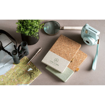 KLEE - Quaderno A5 in Sughero e Lino con Pagine a Righe - Cod. 93277