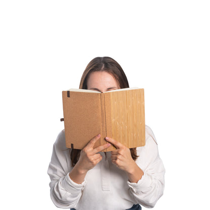 ORWELL - Taccuino A5 in Bambù e Fogli in Sughero con Pagine a Righe - Cod. 93281