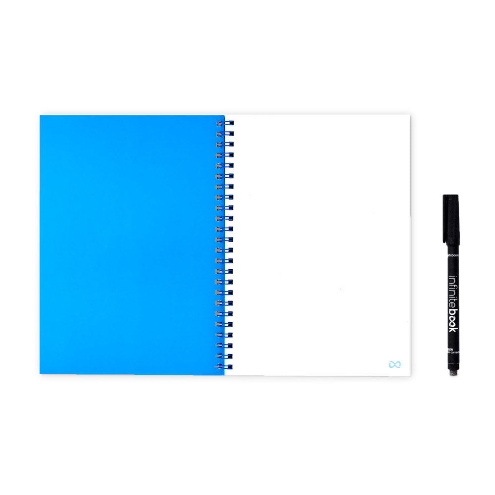 INFINITEBOOK PLAIN A5 - Quaderno con Pagine Stile Lavagna Bianca - Cod. 33200