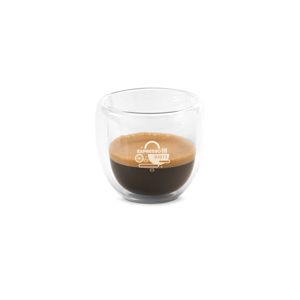 EXPRESSO - Set da Caffè in Vetro Borosilicato - 2 Tazze 75mL - Cod. 93873