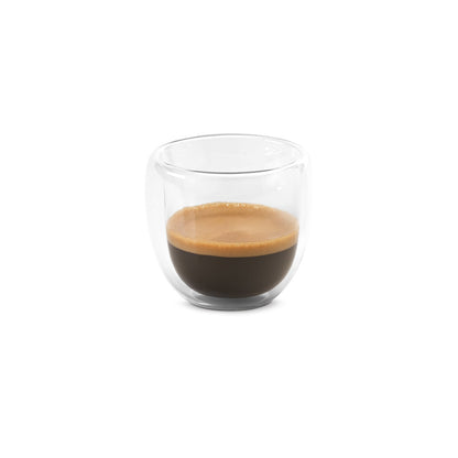 EXPRESSO - Set da Caffè in Vetro Borosilicato - 2 Tazze 75mL - Cod. 93873