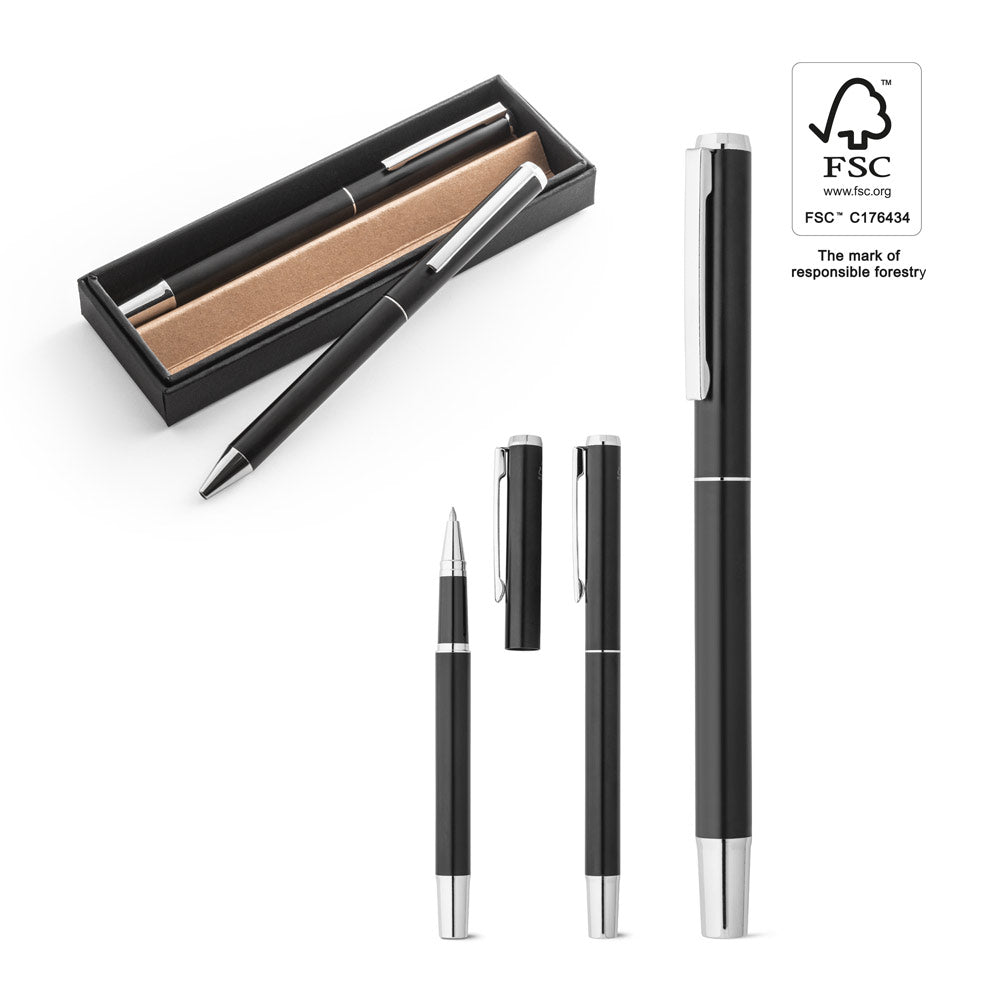 LEAH - Set Penna Roller e Penna a Sfera in Alluminio (al 94%) - Cod. 91782