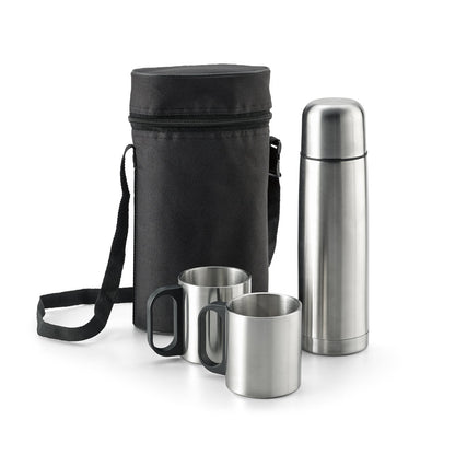 DURANT - Set Thermos e 2 Tazze in Acciaio Inossidabile 500mL - Cod. 94609