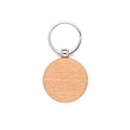 STEWIE ROUND - Portachiavi Rotondo in Legno di Faggio - Cod. 95094
