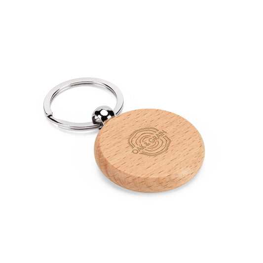 STEWIE ROUND - Portachiavi Rotondo in Legno di Faggio - Cod. 95094