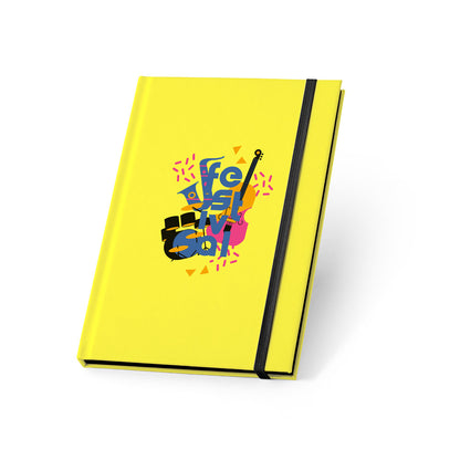 WATTERS - Taccuino A5 in PU Fluorescente, Bordo Nero e Fogli a Righe - Cod. 93269