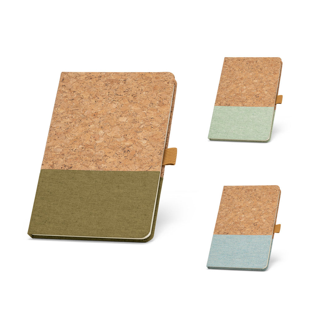 11153 A5 - Taccuino A5 in Sughero e Lino con Pagine a Righe - Cod. 11153