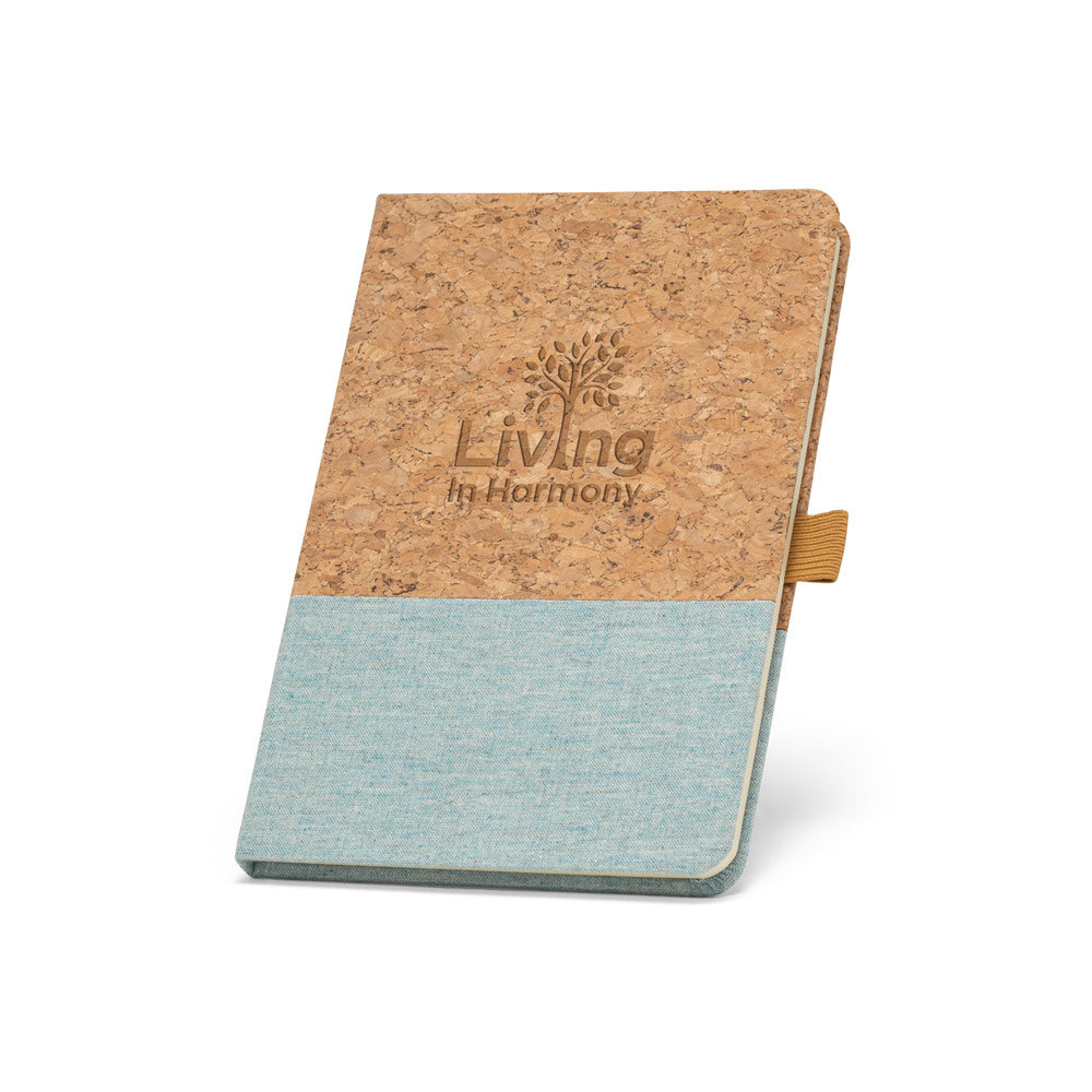 11153 A5 - Taccuino A5 in Sughero e Lino con Pagine a Righe - Cod. 11153