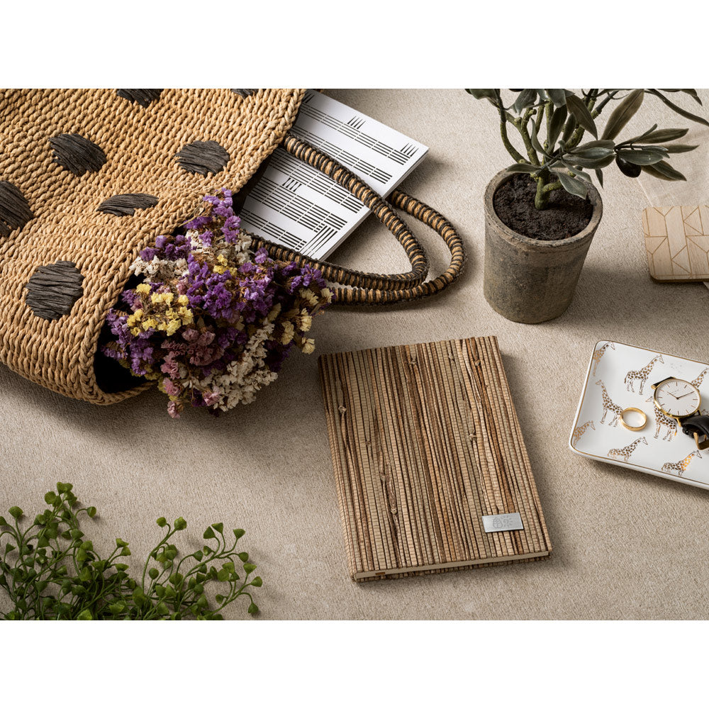 NERUDA - Taccuino A5 con Copertina Rigida in Fibra di Paglia Naturale - Cod. 93275