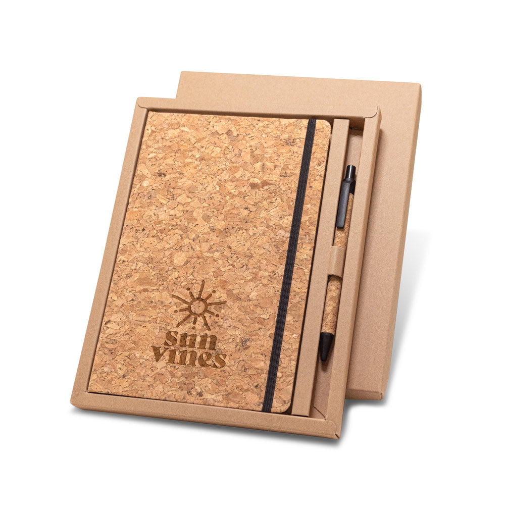 FREUD - Set Taccuino A5 e Penna in Sughero - Cod. 93578