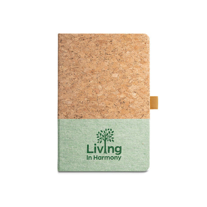 11153 A5 - Taccuino A5 in Sughero e Lino con Pagine a Righe - Cod. 11153