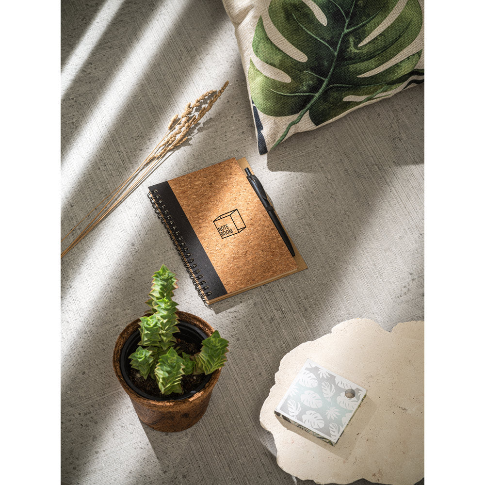 VICENTE - Taccuino B6 con Penna in Sughero e Poliestere Riciclato - Cod. 93285