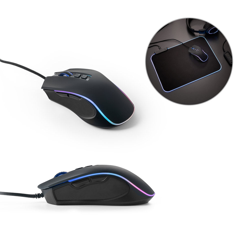 THORNE MOUSE RGB - Mouse da Gioco con Cavo da 1,5 m e Luci LED RGB - Cod. 97133