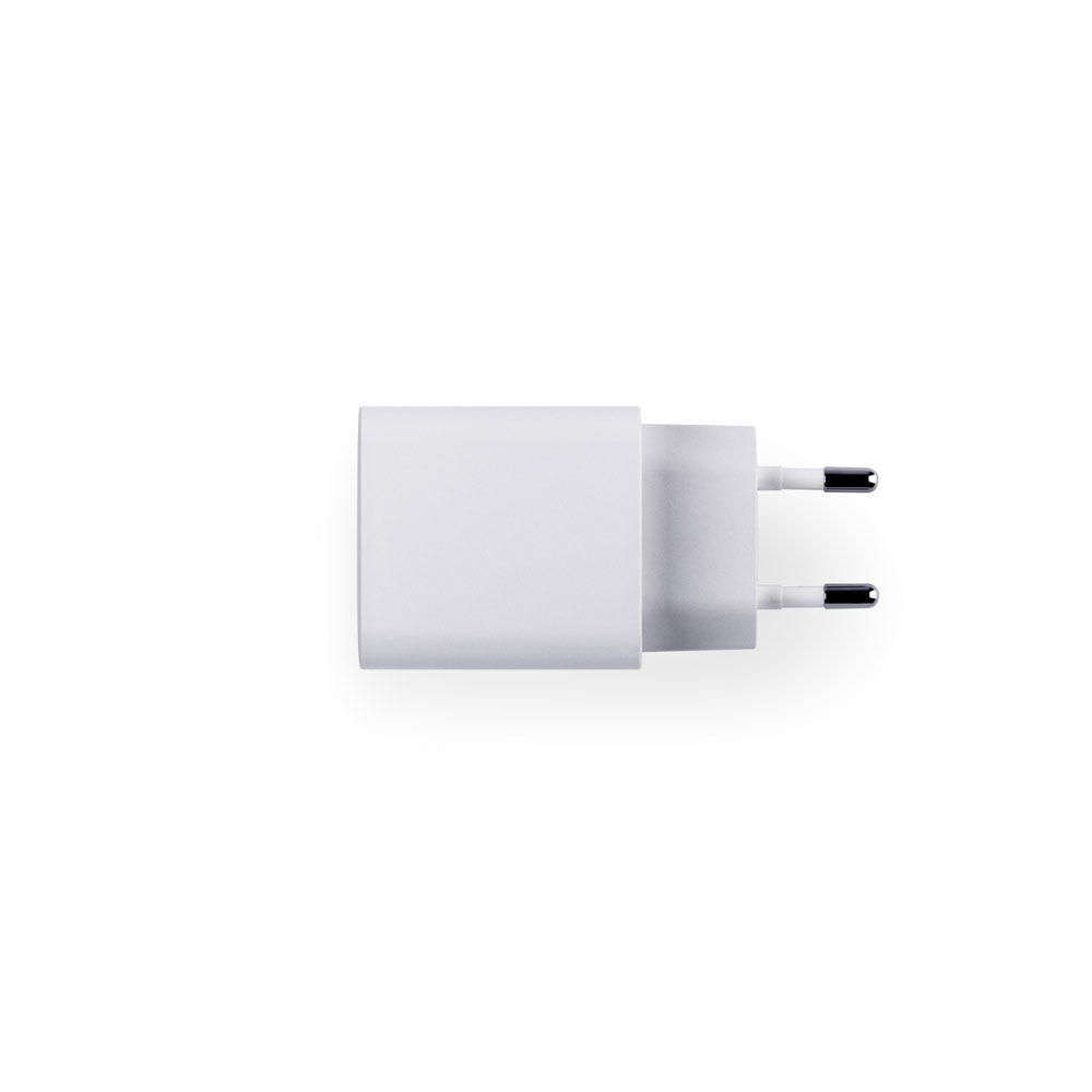 WEGENER - Adattatore di Corrente con Porta USB-A 18W e Porta USB-C 20W in ABS - Cod. 97186