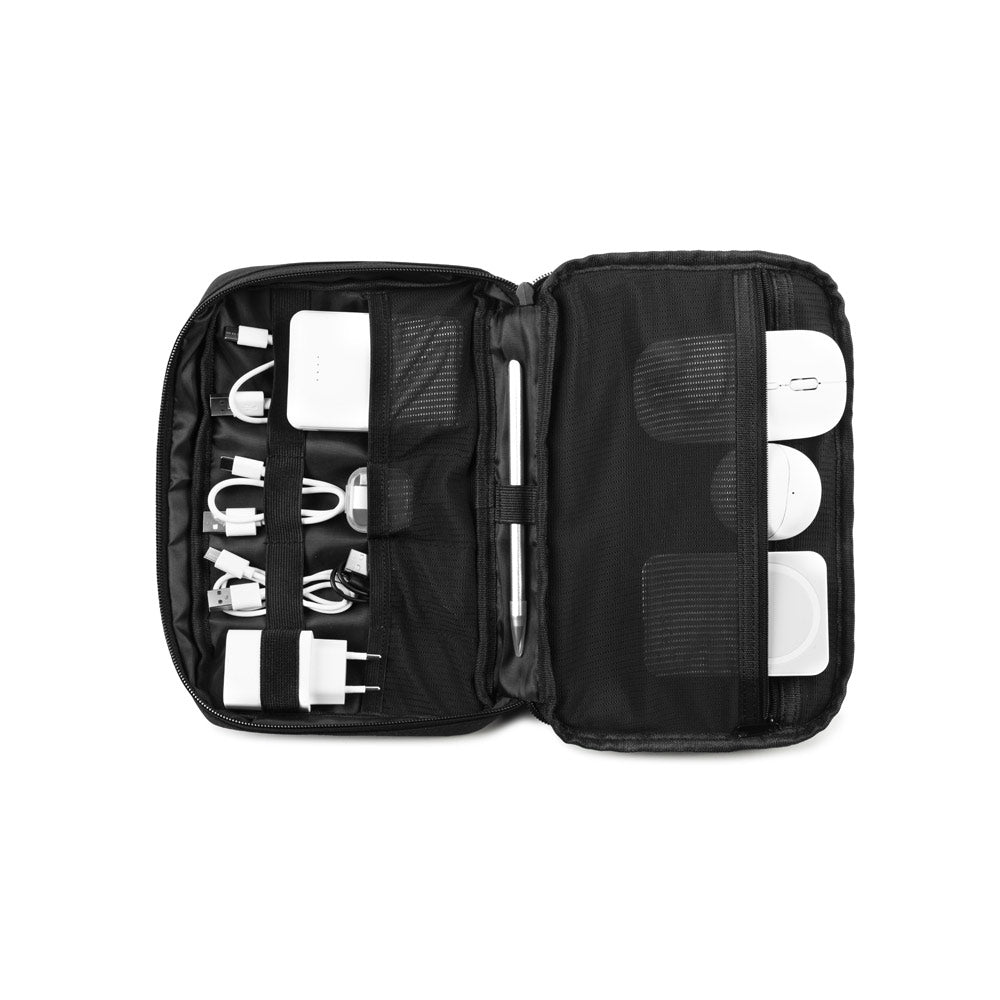 YANGON - Ampia Borsa Organizer per Accessori Tecnologici con Rivestimento Idrorepellente - Cod. 92570