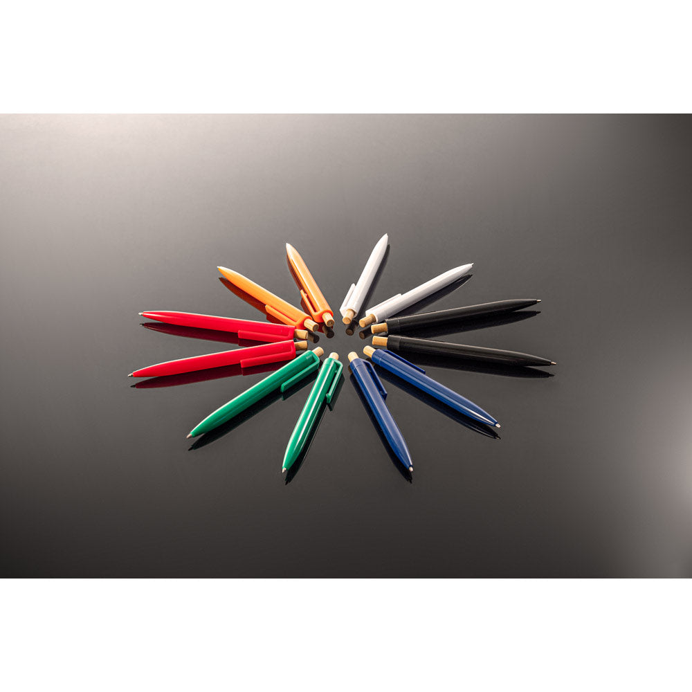 ZARA - Penna in ABS Riciclato (100% rABS) con Pulsante in Bambù - Cod. 91945